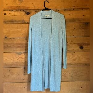 Pale Blue Ribbed Cardigan